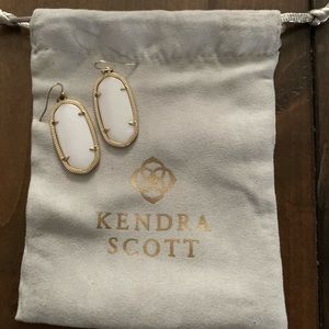 Kendra Scott White Elle Earrings